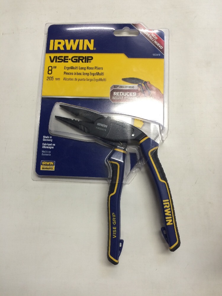 IRWIN 1902419 Vise Grip, ErgoMulti long pliers 8 Inch 62 Degrees - Image 3