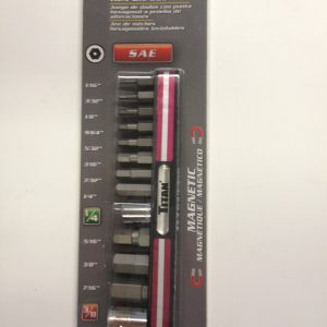 TITAN 16135 13 Piece Tamper Resistant Hex Bit Set SAE