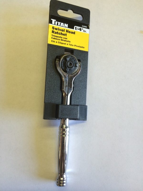 Titan 1/4" Dr Swivel Head Ratchet