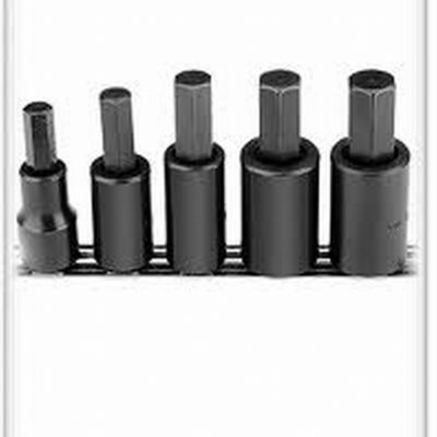 VIM VBH3858 3/8", 7/16", 1/2", 9/16" & 5/8" hex bits drive 1/2" Dr