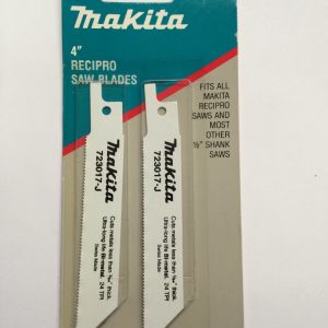 4" recipro saw blades 1/8" thick, 24 TPI, Makita 723017-J-2 Bi-Metal