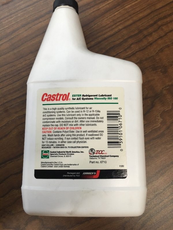 Castro Ester Refrigerant Lubricant For AC Systems 6710 - Image 5
