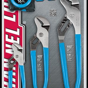 Channellock GS-3T 3pc Zunge & Groove Zange Set Mit 4.9m Maßband