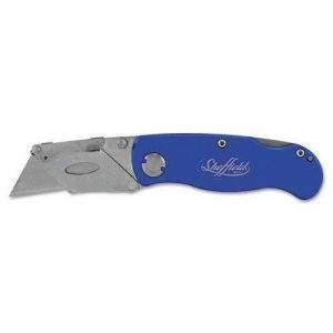 Great Neck 12113 Sheffield Blue Smooth Handle Foldable Knife (12 PC)