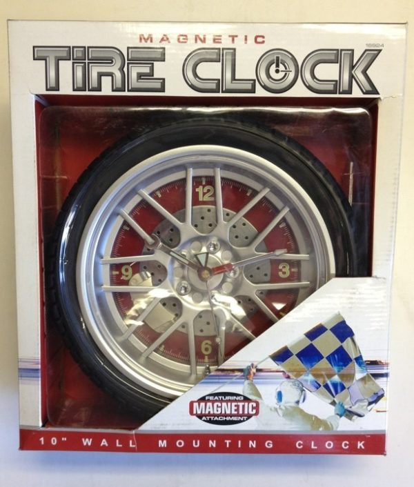 Magnetic Tire Clock 10"