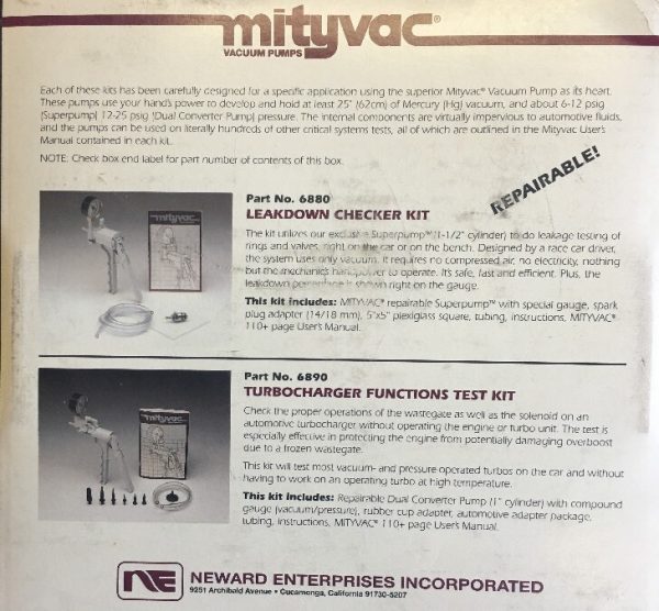 Mityvac 6880 Leak Down Checker Kit - Image 3