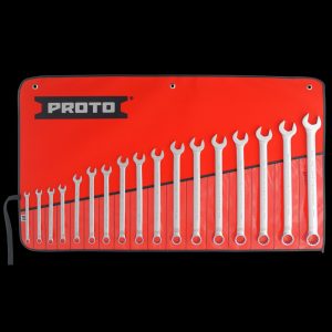 PROTO 17 Pcs Combination Full Polish wrench 7-24 mm 12 point J1200RM-T500
