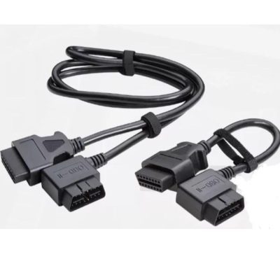 Right Angle OBDII Extension Cable Set 1 ft & 10 ft 2 pcs Steelman Pro 78757