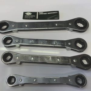 SK Hand Tools  4 Piece 9MM to 17MM Ratcheting Box End Wrench Set Made in USA