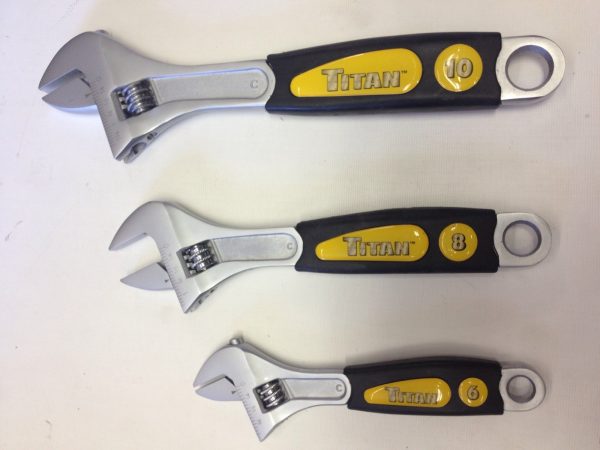 TITAN 18503 3 piece adjustable wrench set - Image 5