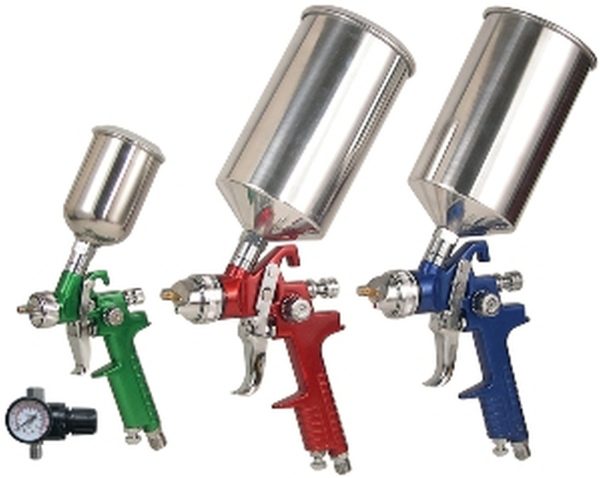 Titan 4 Piece Spray Gun Kit in Steel Case
