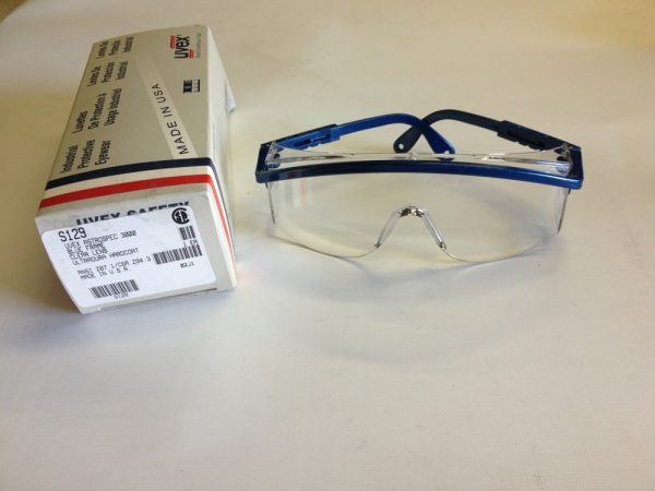 UVEX ASTROSPEC 3000 ULTRADURA HARD BLUE FRAME CLEAR LENS S129 - Image 5
