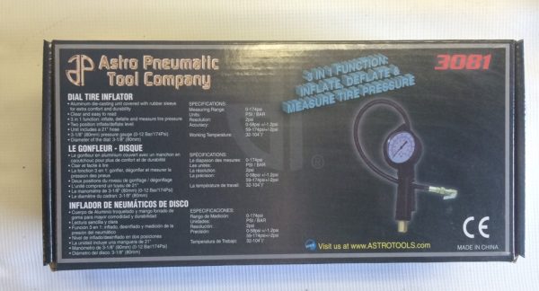 Astro Pneumatic 3081 3-in-1 Tire Inflator - Image 3