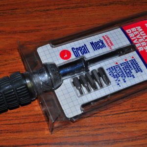 Ratchet screw Driver with 6 Bits Great Neck RGR6C Rubber Cushion Handle T20, T15
