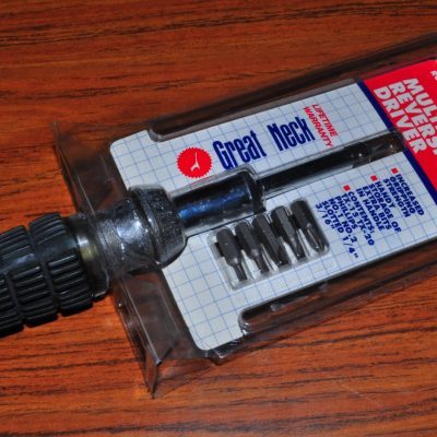 Ratchet screw Driver with 6 Bits Great Neck RGR6C Rubber Cushion Handle T20, T15