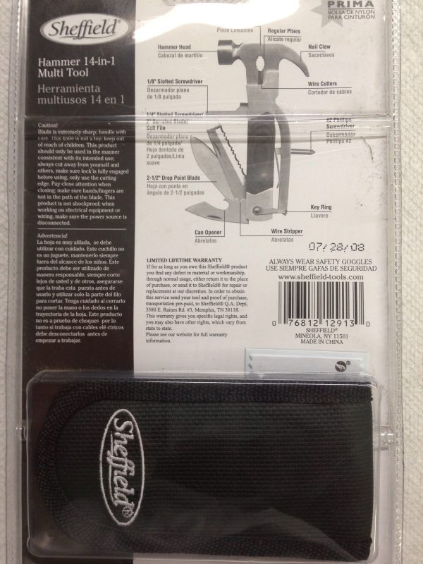 Sheffield The Hammer 14-In-1 Multi Tool - Image 3