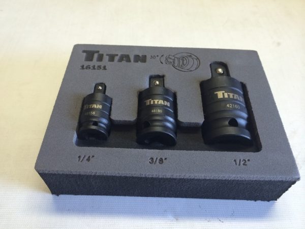 TITAN 3 PIECE PIN-FREE LOCKING IMPACT U-JOINT SET - Image 4