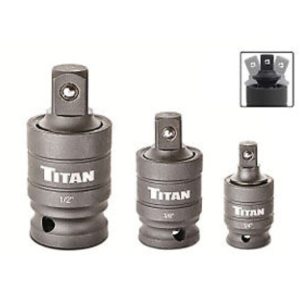 TITAN 3 PIECE PIN-FREE LOCKING IMPACT U-JOINT SET