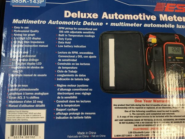 Deluxe Automotive Meter  ES 585K143P NEW! - Image 6