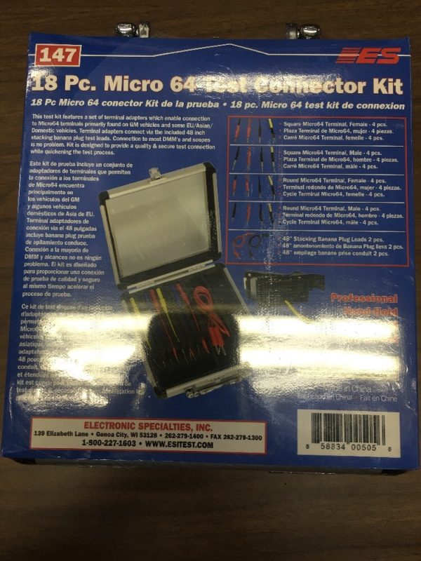 Electronic Specialties 18 Piece Micro 64 Test Connector Kit ES147 - Image 3
