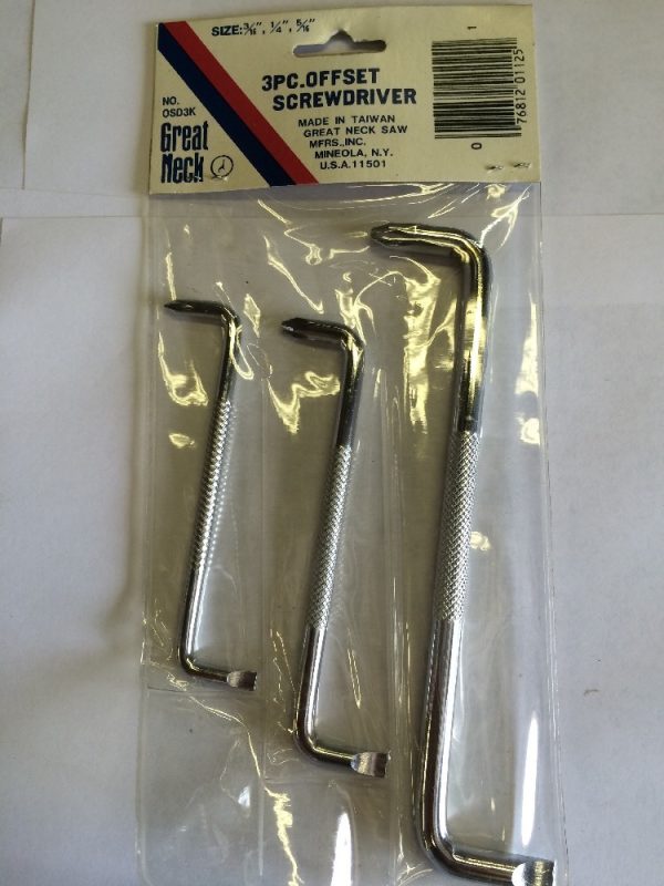 Great Neck OSD3K 3 Piece Offset Screwdriver - Image 3