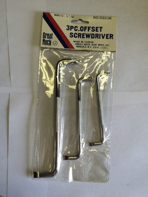Great Neck OSD3K 3 Piece Offset Screwdriver