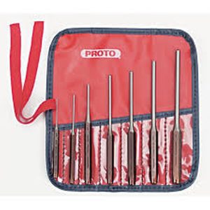 PROTO 7PC ROLL PIN PUNCH SET MADE IN USA
