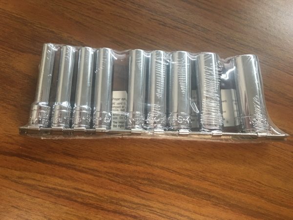 SK4908 9 piece 1/4" drive fractional deep socket set - Image 3