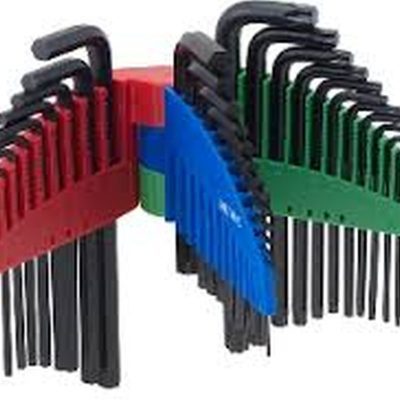 Titan 12739 39 Piece Long Arm Hex Key Set Metric SAE And Torx Set