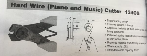Xcelite 134CG Hardwire (piano And Music) Cutter - Image 3